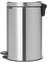 Brabantia New Icon Κάδος Απορριμμάτων Μεταλλικός Chrome Matt με Πεντάλ 20lt 080.1140/21