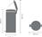 Brabantia New Icon Κάδος Απορριμμάτων από Ανοξείδωτο Ατσάλι Λευκός με Πεντάλ 30lt 080.1117/85