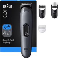 Braun AIO3500 Series 3 Σετ Κουρευτικής Μηχανής Γκρι