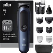 Braun AIO7540 All-In-One Series 7 Σετ Κουρευτικής Μηχανής Μαύρο Μπλε & 10 Ευρώ Επιστροφή