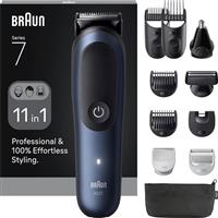 Braun AIO7540 All-In-One Series 7 Σετ Κουρευτικής Μηχανής Μαύρο Μπλε