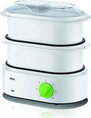 Braun FS3000WH Tribute Collection Ατμομάγειρας με 2 Επίπεδα Μαγειρέματος 6.2lt