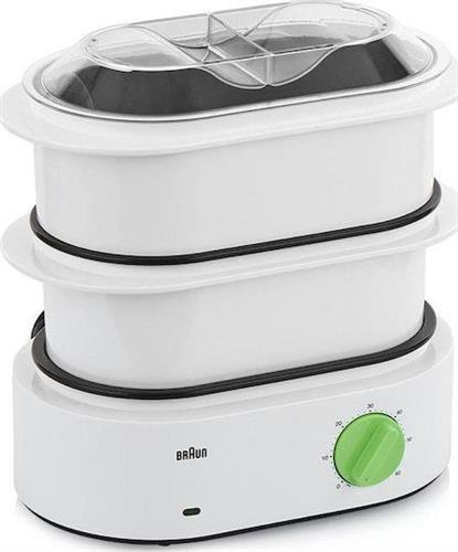 Braun FS3000WH Tribute Collection Ατμομάγειρας με 2 Επίπεδα Μαγειρέματος 6.2lt