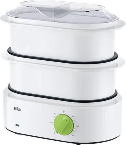 Braun FS3000WH Tribute Collection Ατμομάγειρας με 2 Επίπεδα Μαγειρέματος 6.2lt