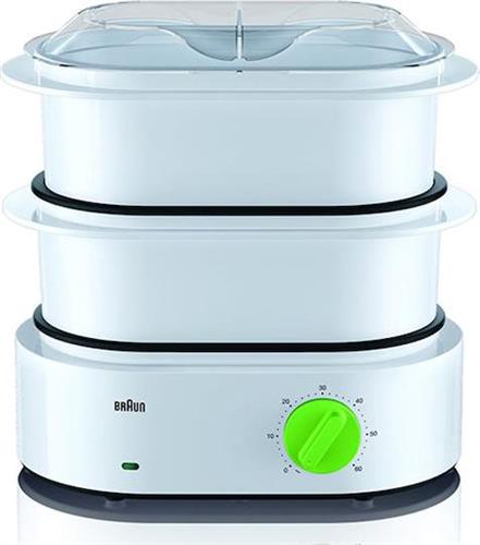 Braun FS3000WH Tribute Collection Ατμομάγειρας με 2 Επίπεδα Μαγειρέματος 6.2lt
