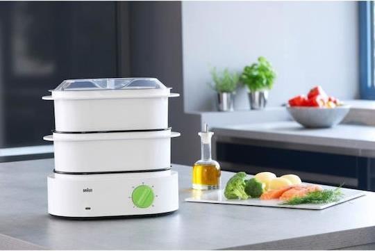 Braun FS3000WH Tribute Collection Ατμομάγειρας με 2 Επίπεδα Μαγειρέματος 6.2lt