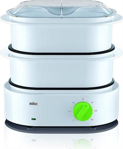 Braun FS3000WH Tribute Collection Ατμομάγειρας με 2 Επίπεδα Μαγειρέματος 6.2lt