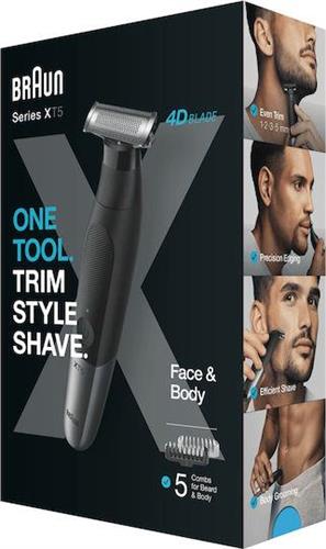 Braun XT5100 Ξυριστική Μηχανή Προσώπου Επαναφορτιζόμενη