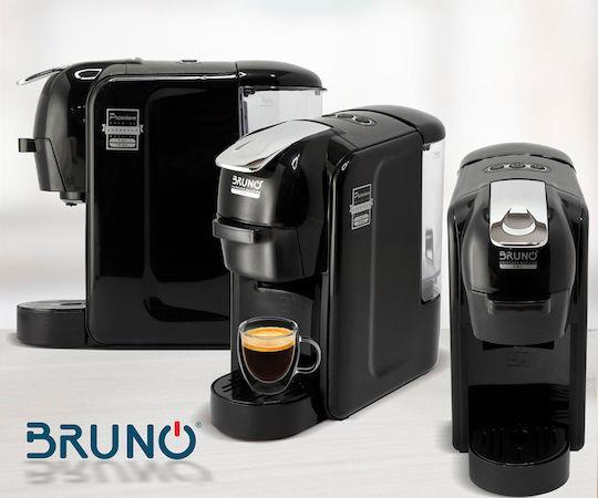 Bruno BRN-0124 Καφετιέρα 3 σε 1 για Κάψουλες Nespresso Original & Dolce Gusto Μαύρη