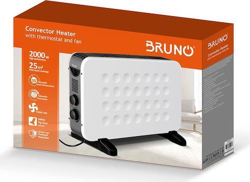 Bruno BRN-0206 Θερμοπομπός Δαπέδου 2000W 61x38.5cm Λευκός