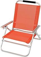 Campus Καρέκλα Παραλίας Αλουμινίου Πορτοκαλί 44.5x36x22-72cm