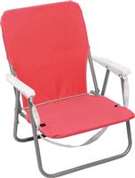 Campus Καρέκλα Παραλίας Μεταλλική Κόκκινη 45x52x25-66cm
