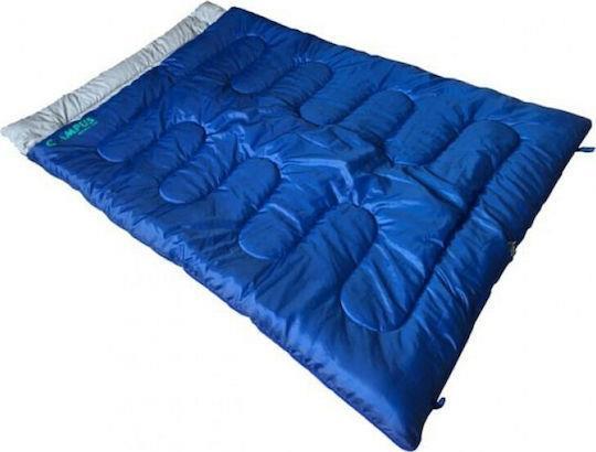 Campus Double Fun Sleeping Bag Διπλό 3 Εποχών Blue 210-6011-1