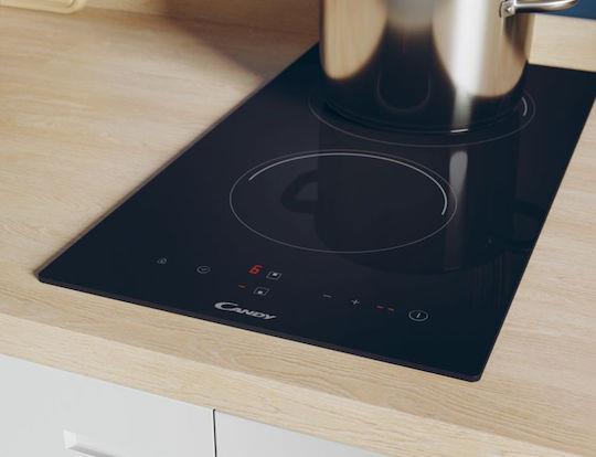 Candy CDH 30 Domino Κεραμική Εστία Αυτόνομη με Λειτουργία Κλειδώματος Π30cm 