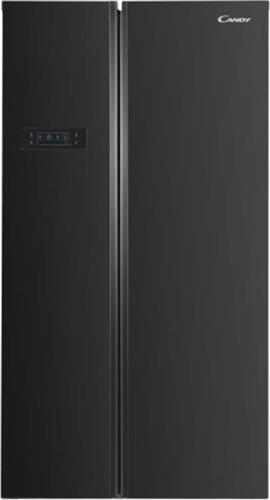 Candy CHSBSO 6174B Ψυγείο Ντουλάπα 532lt NoFrost Υ177xΠ90xΒ66cm Μαύρο