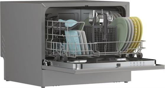 Candy CP 6E51LS Πλυντήριο Πιάτων Πάγκου για 6 Σερβίτσια Π55cm Moonlight Silver