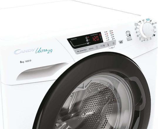 Candy HCU1282DB/1-S Πλυντήριο Ρούχων 8kg 1200 Στροφών