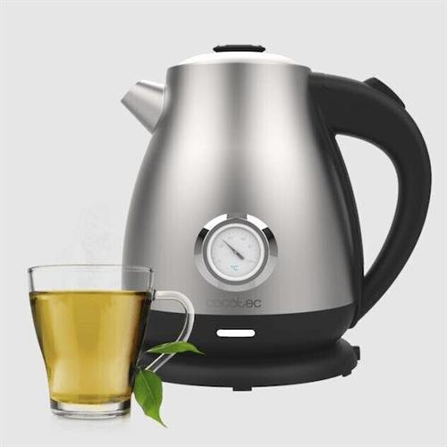 Cecotec CEC-01458 Thermosense 620 Retro Steel Βραστήρας 1.7lt 2200W Ασημί