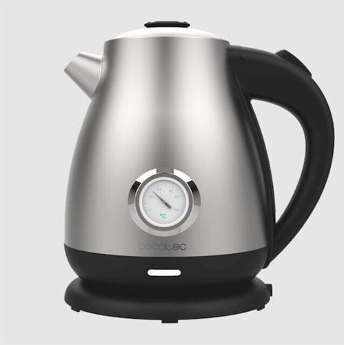Cecotec CEC-01458 Thermosense 620 Retro Steel Βραστήρας 1.7lt 2200W Ασημί