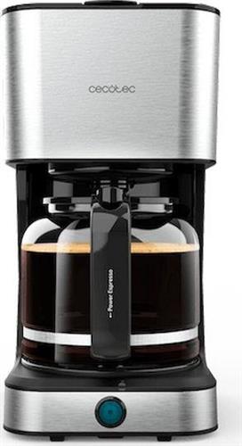 Cecotec CEC-01554 Coffee 66 Heat Καφετιέρα Φίλτρου 950W Ασημί