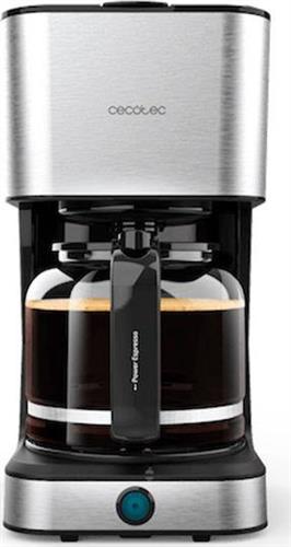 Cecotec CEC-01554 Coffee 66 Heat Καφετιέρα Φίλτρου 950W Ασημί