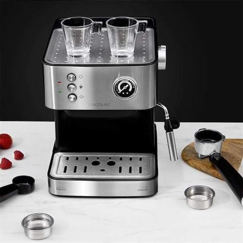 Cecotec CEC-01556 Express Power Espresso 20 Ημιαυτόματη Μηχανή Espresso 850W Πίεσης 20bar Ασημί