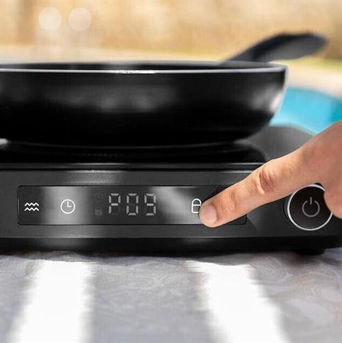 Cecotec CEC-02855 Full Magma Grill Επιτραπέζια Εστία Επαγωγική Μονή Μαύρη