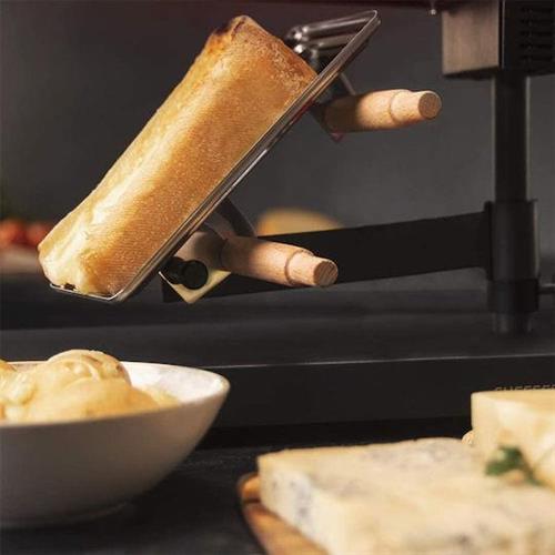 Cecotec CEC-03081 Cheese 6000 Black Επιτραπέζια Ηλεκτρική Ψησταριά Raclette 600W με Ρυθμιζόμενο Θερμοστάστη
