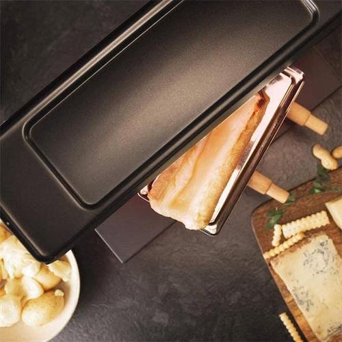 Cecotec CEC-03081 Cheese 6000 Black Επιτραπέζια Ηλεκτρική Ψησταριά Raclette 600W με Ρυθμιζόμενο Θερμοστάστη