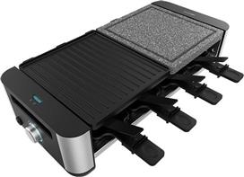 Cecotec CEC-03225 Cheese&Grill Επιτραπέζια Ηλεκτρική Ψησταριά Raclette Αλουμινίου Σχάρας 1400W με Ρυθμιζόμενο Θερμοστάστη 22x20cm