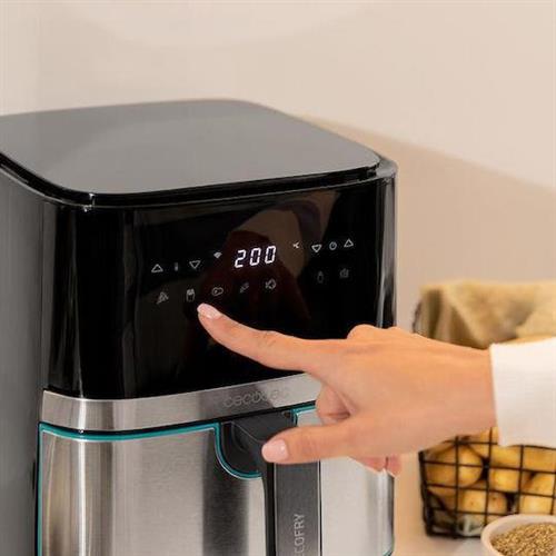 Cecotec CEC-03320 Cecofry 5500 Connected Pack Φριτέζα Αέρος με Αποσπώμενο Κάδο 5.5lt Ασημί