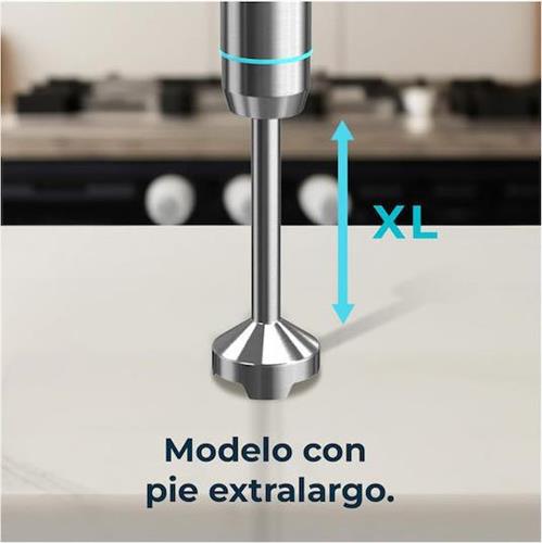 Cecotec CEC-03912 Power Neutron 1100MAX Cream&Crush Ραβδομπλέντερ με Ανοξείδωτη Ράβδο 1100W Ασημί