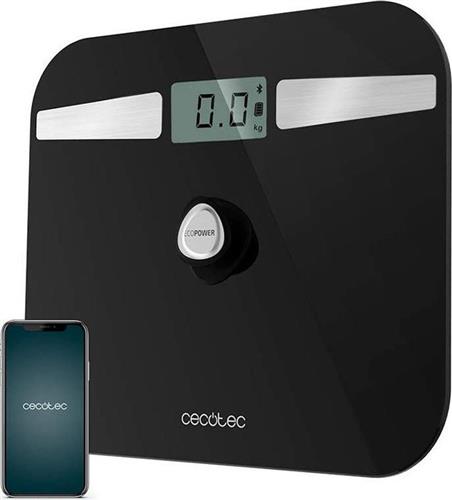 Cecotec CEC-04255 Surface Precision 10200 Smart Healthy Ζυγαριά με Λιπομετρητή & Bluetooth σε Μαύρο χρώμα