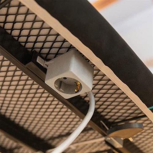 Cecotec CEC-05583 Borneo Σιδερώστρα για Σίδερο Ατμού Σπαστή με Πρίζα Μαύρη 125x45x93.5cm