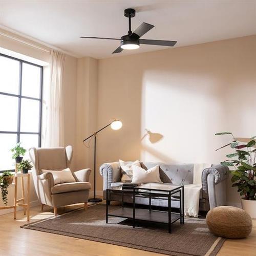 Cecotec CEC-05990 EnergySilence Aero 5200 Black Line Ανεμιστήρας Οροφής 132cm με Φως και Τηλεχειριστήριο Μαύρος