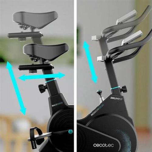Cecotec CEC-07240 DrumFit Indoor 10000 Ποδήλατο Spinning Μαγνητικό με Ροδάκια