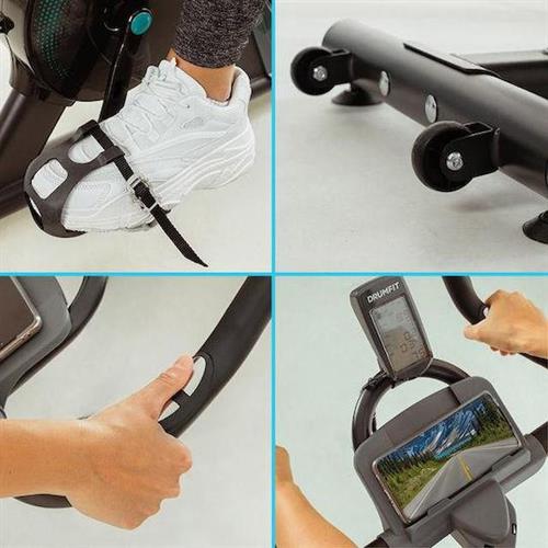 Cecotec CEC-07242 DrumFit Indoor 13000 Race Sprint Ποδήλατο Spinning Μαγνητικό με Ροδάκια