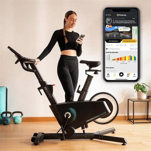 Cecotec CEC-07250 DrumFit Indoor Professional Incline Ποδήλατο Spinning Μαγνητικό με Ροδάκια