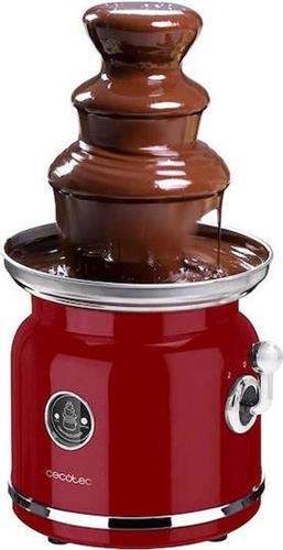 Cecotec CEC-08020 Fun Chocolicious Συντριβάνι Σοκολάτας με 3 Επίπεδα 500gr Κόκκινο