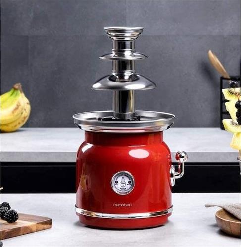 Cecotec CEC-08020 Fun Chocolicious Συντριβάνι Σοκολάτας με 3 Επίπεδα 500gr Κόκκινο