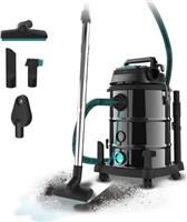 Cecotec CEC-08572 Conga Rockstar Wet & Dry Steel Pro Σκούπα Υγρών-Στερεών 1600W με Πλαστικό Κάδο 30lt