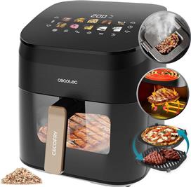 Cecotec CEC-101135 Cecofry&grill Smokin' 6500 Φριτέζα Αέρος με Αποσπώμενο Κάδο 6.5lt Μαύρη