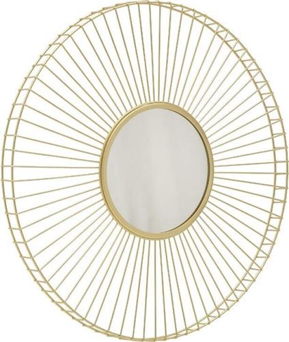 Click Καθρέπτης Τοίχου με Χρυσό Μεταλλικό Πλαίσιο Μήκους 50cm 6-95-467-0003