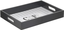 Click Ορθογώνιος Δίσκος Σερβιρίσματος από Ξύλο με Λαβή σε Μαύρο Χρώμα 35x25x2cm 6-70-151-0185