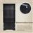 Costway Μπουφές από Ξύλο & Μέταλλο Μαύρος 59x32x123cm JZ10009BK
