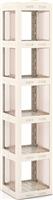 Costway Γωνιακή Βιβλιοθήκη Λευκή 36.5x36x174cm CB11098WH