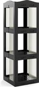 Costway Γωνιακή Βιβλιοθήκη Μαύρη 36.5x36x108cm CB11096BK