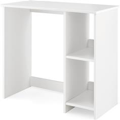 Costway Γραφείο Ξύλινο Λευκό 80x40x74cm CB10516WH
