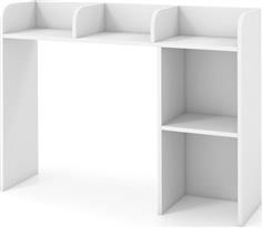 Costway Επιτραπέζια Ραφιέρα Γραφείου Ξύλινη Λευκή 94x25x74cm CB10471WH