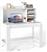 Costway Γραφείο Ξύλινο Λευκό με USB θύρες 108x60x125cm CB10973DE-WH